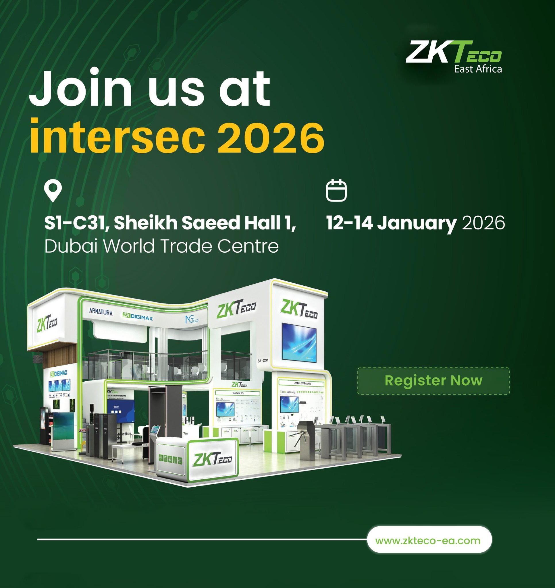 ZKTeco East Africa at INTERSEC Dubai 2026 - ZKTeco East Africa